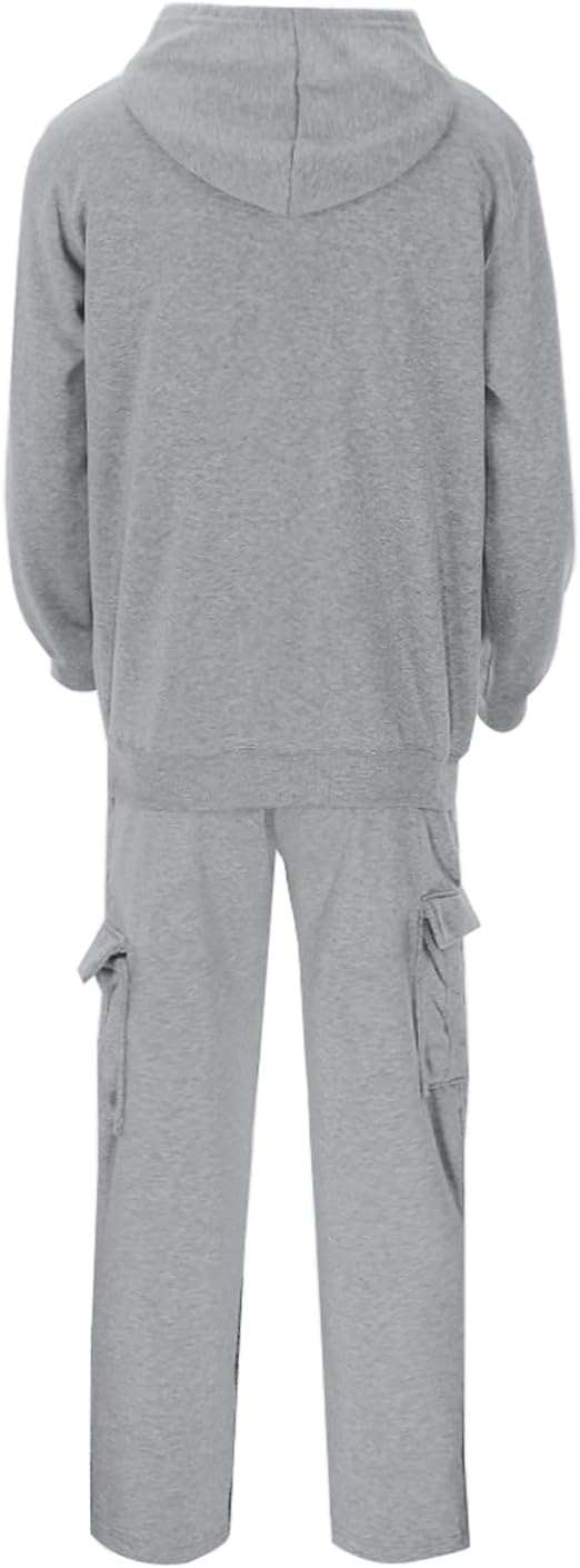 Mens Tracksuit Full Set Activewear Top and Bottom Jogging Suit Set Casual Outfits Sweatshirt Sweatpants 2 Piece Sets