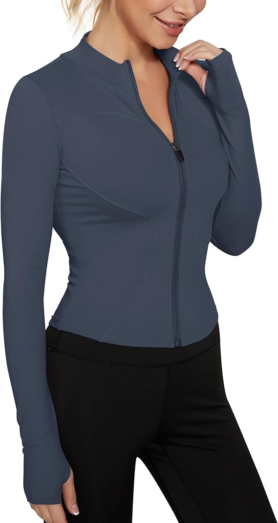 VEKTOL Womens Gym Tops Long Sleeve Sport T-Shirt Activewear Running Workout Yoga Tops Tee