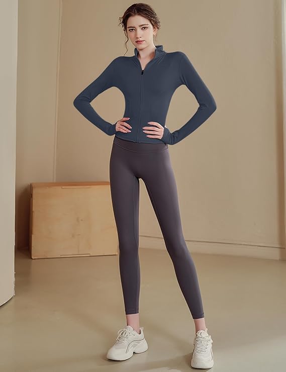 VEKTOL Womens Gym Tops Long Sleeve Sport T-Shirt Activewear Running Workout Yoga Tops Tee