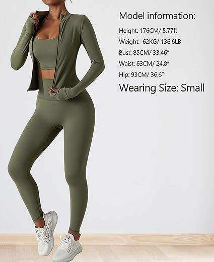Belriviere Womens Two Piece Tracksuit Set Long Sleeve Zipper Jacket