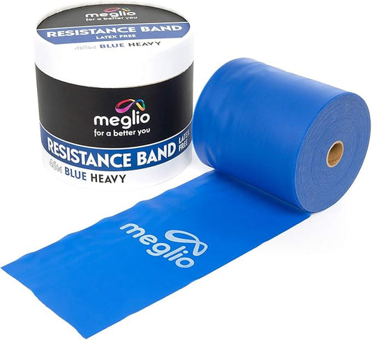 Meglio Resistance Bands Roll - Latex Free Exercise Bands (46 Meter)