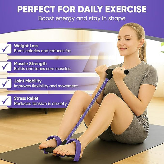 6 Tubes, Elastic Pull Rope, Multifunctional Leg Exerciser for Fitness, Weight Loss, Training, Yoga