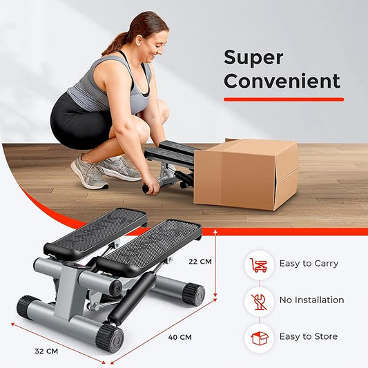 Sunny Health & Fitness Mini Steppers for Exercise at Home, Stair Step Workout Machine