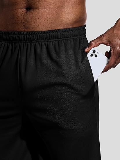 Teesmen Men's Quick Dry Shorts Breathable Sports Gym Running Workout Activewear 3Pack