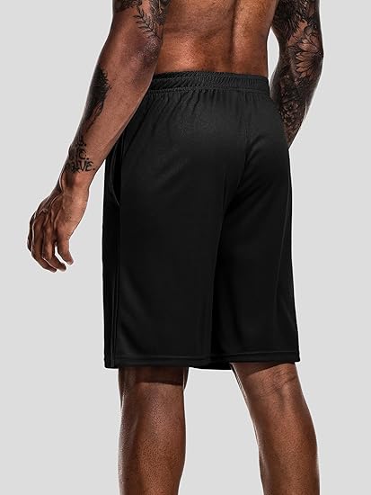 Teesmen Men's Quick Dry Shorts Breathable Sports Gym Running Workout Activewear 3Pack